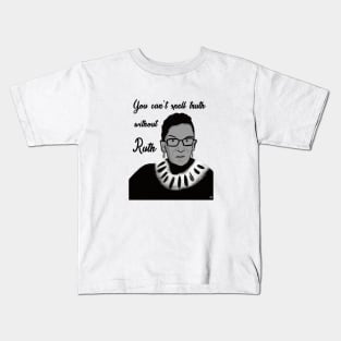 Ruth Bader Ginsburg RBG You can't spell truth Kids T-Shirt